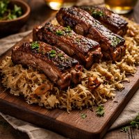Country Ribs and Sauerkraut