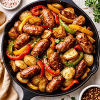 Country Sausage Peppers and Potatoes