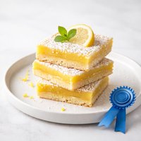 County Fair First Prize Blue Ribbon Lemon Bars