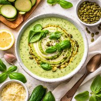 Courgette Soup with Basil
