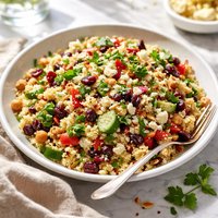 Couscous Chickpea Cranberry Salad