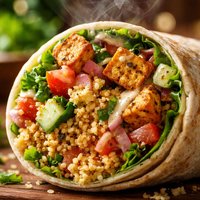 Couscous Tofu Wrap