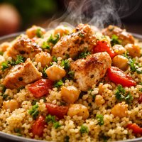 Couscous with Chicken and Chickpeas