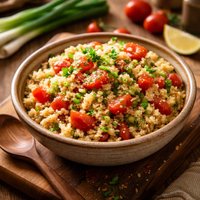 Couscous with Tomatoes and Scallion