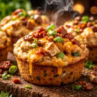 Cowboy Chicken Cheese Muffins