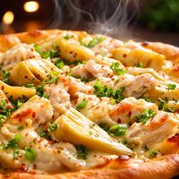 Crab and Artichoke Appetizer Pizza