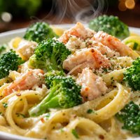 Crab and Broccoli Alfredo