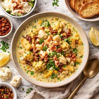 Crab and Cauliflower Chowder
