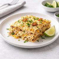 Crab and Corn Enchilada Casserole