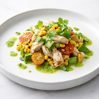 Crab and Corn Salad with Cilantro Dressing