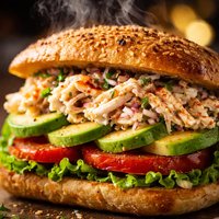 Crab Avocado Sandwich