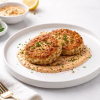Crab Cakes with Roasted Pepper Remoulade Sauce
