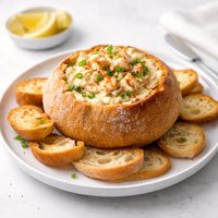 Crab Dip in a Bread Bowl