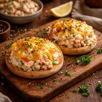 Crab Salad English Muffin Melt