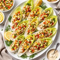 Crab Salad in Endive Leaves