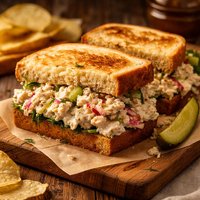 Crab Salad Sandwich Brown Bag Recipe