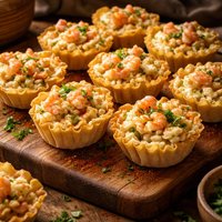 Crab Shrimp Phyllo Tartlets