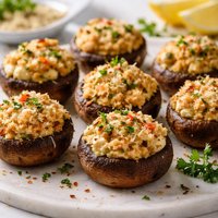 Crab Stuffed Mushroom Caps
