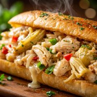 Crabmeat and Artichoke Hearts Sandwich