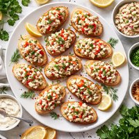 Crabmeat Canapes Appetizers