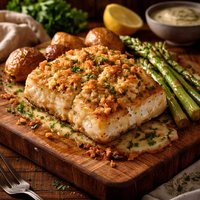 Crabmeat Crusted Chilean Sea Bass