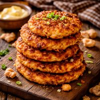 Crackling Cornbread Patties Pork Rind Cornbread Patties