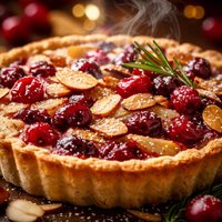 Cranberry Almond Tart