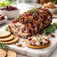 Cranberry and Pecan Cheese Log