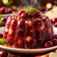 Cranberry Apple Gelatin Mold