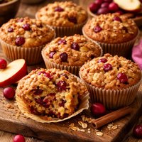 Cranberry Apple Spice Muffins Gluten Free