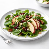 Cranberry Apple Spinach Salad