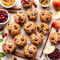 Cranberry Applesauce Muffins
