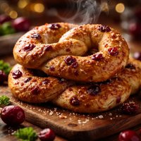 Cranberry Breakfast Pretzels