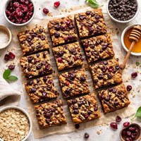 Cranberry Chocolate Oat Bars