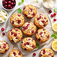 Cranberry Cream Cheese Muffins