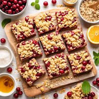 Cranberry Crumble Bars