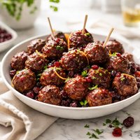 Cranberry Glazed Appetizer Meatballs