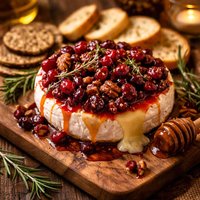 Cranberry Glazed Brie