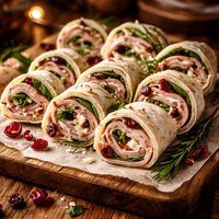 Cranberry Ham Cheese Appetizers or Wraps
