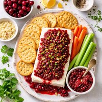 Cranberry Horseradish Sauce Over Cream Cheese