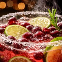 Cranberry Lime Margarita Punch