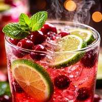 Cranberry Lime Vodka Punch