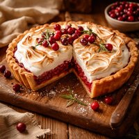 Cranberry Meringue Pie