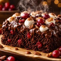 Cranberry Mississippi Mud Cake