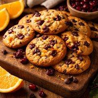 Cranberry Orange and Dark Chocolate Chip Cookies