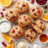 Cranberry Orange Muffins Diabetic Friendly