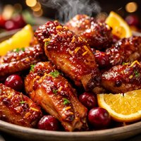 Cranberry Orange Wings