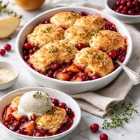 Cranberry Pear Cobbler