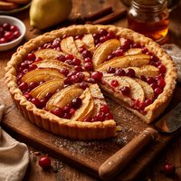 Cranberry Pear Tart