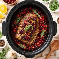 Cranberry Pork Roast in the Crock Pot
